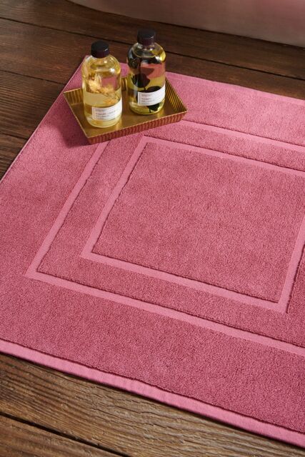 CHRISTY 'Brixton' Luxury 100% Cotton Bath Mats in Light Red - image 1