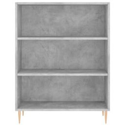 Berkfield Home Bookcase Concrete Grey 69.5x32.5x90 cm Engineered Wood in Brown - thumbnail 4