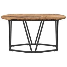 Berkfield Home Coffee Table Old Wood 80x40x40.5 cm Engineered Wood & Metal in Brown - thumbnail 5
