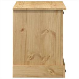 Berkfield Home TV Cabinet Corona 100x40x52 cm Solid Wood Pine in Tan - Size: 100 x 40 x 52 cm - thumbnail 5