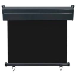 Berkfield Home Stylish Balcony Side Awning 85x250 cm Black - thumbnail 4