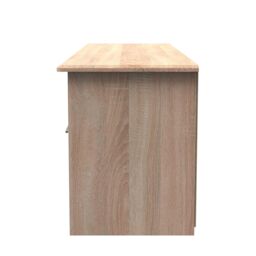 Ready Assembled 2 U Carlton Wide 1 Drawer TV & Media Unit (Ready Assembled) in Light Oak - Size: Large - thumbnail 2