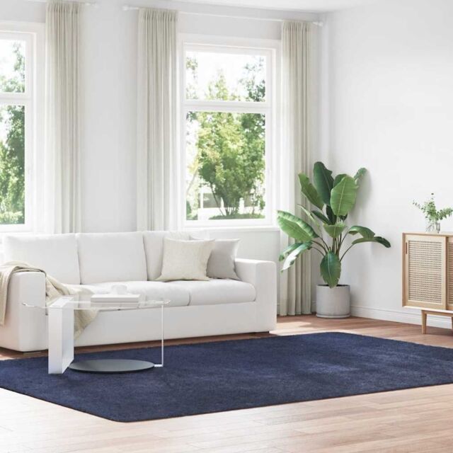 Berkfield Home Shaggy Rug High Pile NAVARRA Navy 240x340 cm Polyester in Blue - Size: Medium - image 1