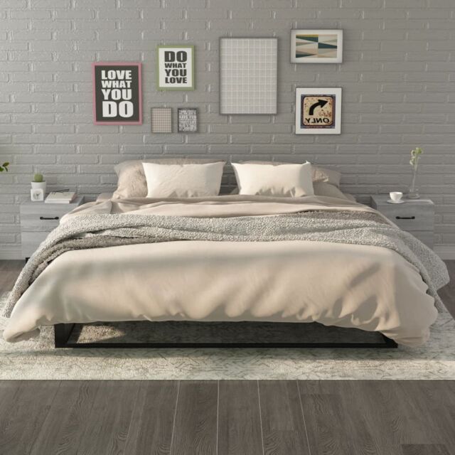 Berkfield Home Bedside Cabinets 2 pcs Grey Sonoma 40x35x47.5 cm - image 1