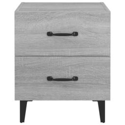 Berkfield Home Bedside Cabinets 2 pcs Grey Sonoma 40x35x47.5 cm - thumbnail 4