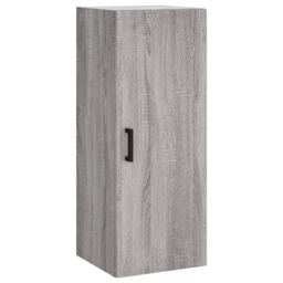 Berkfield Home Highboard Grey Sonoma 34.5x34x180 cm Engineered Wood - thumbnail 5