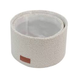 JVL Shiro Round Storage Baskets - Set of 2 in White - thumbnail 4