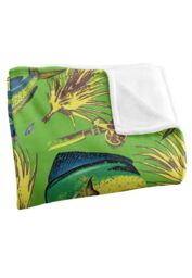 JQ Licensing Jl-Jp-Jq Dorado Fishing Tiki 2 Silky Touch Super Soft Throw Blanket 152 X 127 cm in White - thumbnail 3