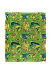JQ Licensing Jl-Jp-Jq Dorado Fishing Tiki 2 Silky Touch Super Soft Throw Blanket 152 X 127 cm in White - thumbnail 1