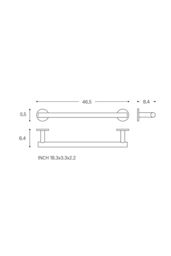 Cosmic Towel Rail Brushed Gold PVD Architect Sp (46cm) - thumbnail 5