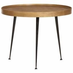 Berkfield Home Durable Coffee Table¬†2 pcs Golden Engineered Wood in Gold - thumbnail 4