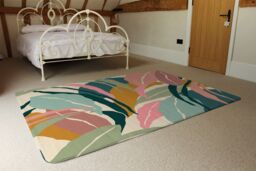 Benjamin Tate Design Artistic Abstract Leaves Designer Rug in Natural - Size: Large - thumbnail 3