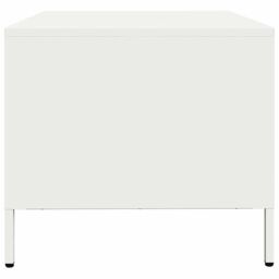 Berkfield Home Coffee Table White 101.5x50x43.5 cm Cold-rolled Steel - thumbnail 6