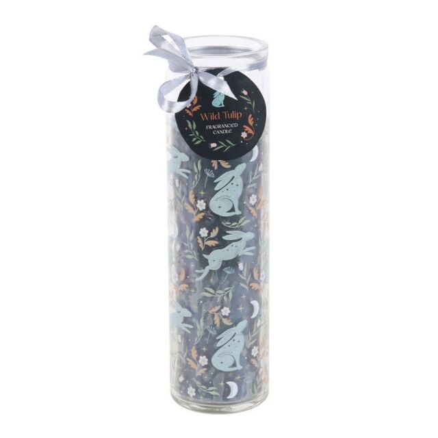 Something Different Midnight Hare Wild Tulips Tube Candle in Navy - image 1