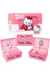 Hello Kitty Women's Musical Jewellery Box Bedroom Décor Homeware Novelty Gift in Pink