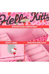 Hello Kitty Women's Musical Jewellery Box Bedroom Décor Homeware Novelty Gift in Pink - thumbnail 4