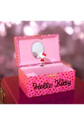 Hello Kitty Women's Musical Jewellery Box Bedroom Décor Homeware Novelty Gift in Pink - thumbnail 5