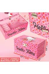 Hello Kitty Women's Musical Jewellery Box Bedroom Décor Homeware Novelty Gift in Pink - thumbnail 6