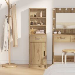 Berkfield Home Highboard Artisan Oak 40x41x135 cm Engineered Wood in Brown - Size: 40 x 41 x 135 cm - thumbnail 4