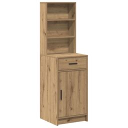 Berkfield Home Highboard Artisan Oak 40x41x135 cm Engineered Wood in Brown - Size: 40 x 41 x 135 cm - thumbnail 2