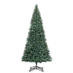 Berkfield Home Artificial Pre-lit Christmas Tree with Ball Set Green 500 cm - thumbnail 3