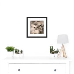 Artery8 New York Woolworth Building Above Clouds Aerial Vintage Photo 8X8 Inch Square Wooden Framed Wall Art Print Picture with Mount in Black - thumbnail 2