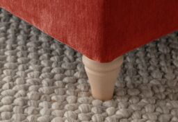 The Great Sofa Company Ezra Right Hand Velvet Chaise Sofa - Scroll Arm in Terracotta - Size: Medium - thumbnail 4