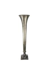 KDMD Antique Silver Poseidon Trumpet Vase 140 x 34cm - Size: 140 x 34 cm - thumbnail 2