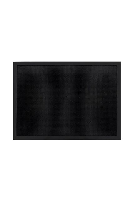 JVL Orion Scraper Rubber Pin Doormat 60x80cm in Black - Size: 60 cm x 80 cm - image 1