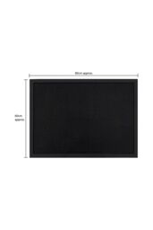 JVL Orion Scraper Rubber Pin Doormat 60x80cm in Black - Size: 60 cm x 80 cm - thumbnail 5