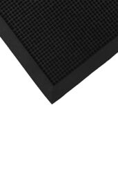 JVL Orion Scraper Rubber Pin Doormat 60x80cm in Black - Size: 60 cm x 80 cm - thumbnail 4