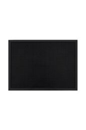 JVL Orion Scraper Rubber Pin Doormat 60x80cm in Black - Size: 60 cm x 80 cm - thumbnail 1