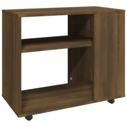 Berkfield Home Side Table Brown Oak 70x35x55 cm Engineered Wood - Size: 70 x 35 x 55 cm - thumbnail 2