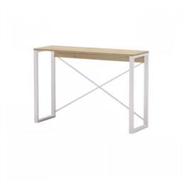 FWStyle Sonoma Oak & White Modern Console Hallway Table - thumbnail 2