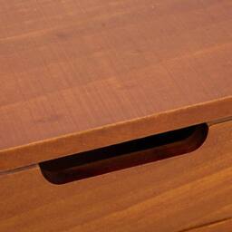 FLAVORA 1 Tier - 25x17x7cm Wooden Desktop Storage Cabinet Drawers Box in Natural - Size: 500mm - thumbnail 2