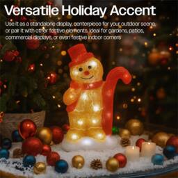 mysmartbuy 31cm Gingerbread Man LED Decoration 30L Warm White LED Battery Powered - thumbnail 6
