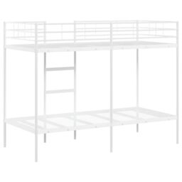 Berkfield Home Bunk Bed without Mattress White 90x190 cm Single Steel - thumbnail 7