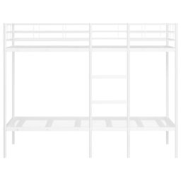 Berkfield Home Bunk Bed without Mattress White 90x190 cm Single Steel - thumbnail 5