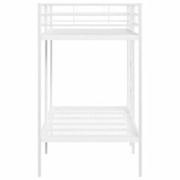 Berkfield Home Bunk Bed without Mattress White 90x190 cm Single Steel - thumbnail 6