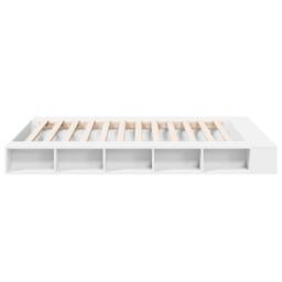 Berkfield Home Bed Frame without Mattress White 150x200 cm King Size - thumbnail 5