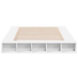Berkfield Home Bed Frame without Mattress White 150x200 cm King Size - thumbnail 4