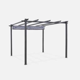 sweeek 3x3m Isla Pergola Roof Cover in Grey - thumbnail 3