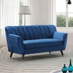 Artemis Home Morgan 2 Seat Sofa in Blue - thumbnail 1