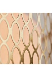 Netlighting Cordero Decorative Flush Ceiling Lamp Gold Effect Plate White Fabric Frosted Glass in Clear - thumbnail 6
