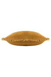 Yard Bertie 100% Cotton Velvet Cushion in Yellow - Size: 45 cm x 45 cm - thumbnail 3