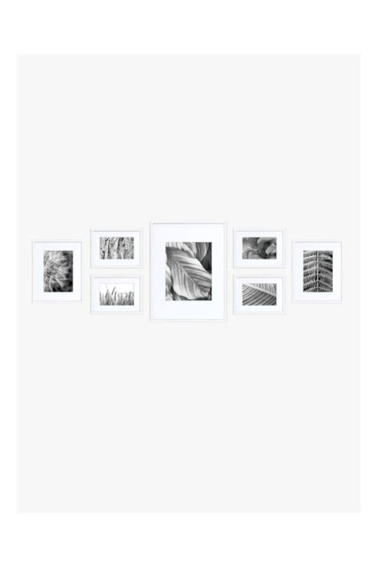 nielsen 7 Piece Aluminium Picture Frames Gallery Set - White - image 1