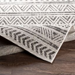 Livabliss Eagean-Geometric Black Grey White Charcoal In- & Outdoor Rug - Size: 130 cm x 190 cm - thumbnail 4