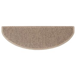 Berkfield Home Stair Mats Self-adhesive Sisal-Look 15 pcs 65x21x4 cm Sand in Beige - Size: Medium - thumbnail 6