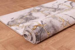 Celebrity Interiors Bianco 185KB Cream/Gold Rug in Cream - Size: 80 cm x 150 cm - thumbnail 2