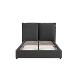 Lemon Pavilion Furniture Sunday King Size Bed Frame (Pack of 2) - Linen Blend in Dark Grey - thumbnail 2